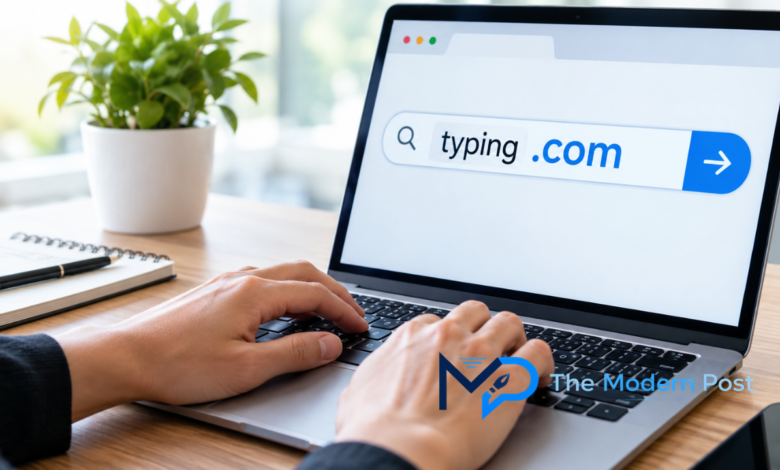 typing .com